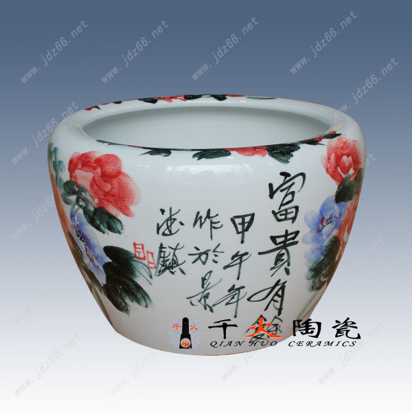 106、手绘富贵有余大缸 DJDGQQQGQ106E-H26