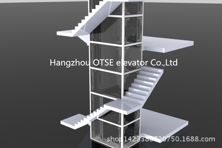 厂家直供otse铝合金观光别墅电梯家用电梯小型电梯