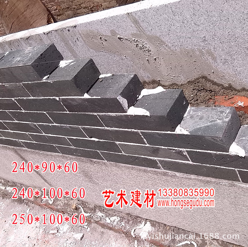 佛山仿古建筑 寺庙 祠堂 别墅 凉亭牌坊粘土95仿古青砖