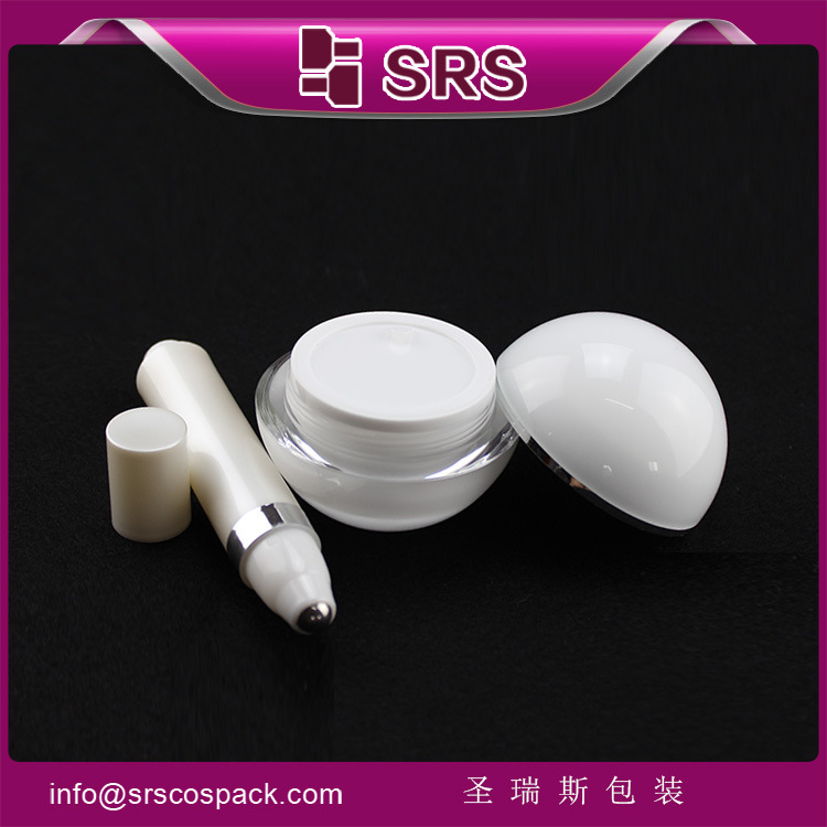J010-50g白色膏霜瓶+新款按压10ml滚珠瓶