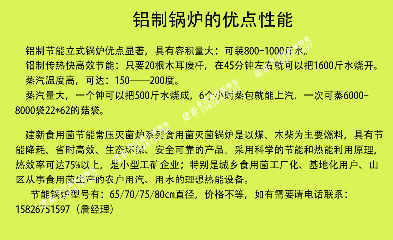 铝制锅炉的优点性能