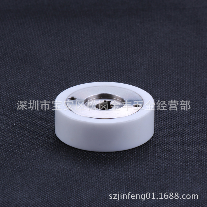 三菱机白陶瓷出线轮  品号;M408   尺寸;57-10-