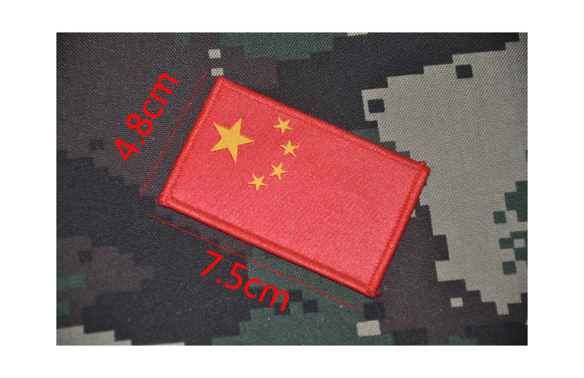 国旗臂章现货小批 提供定制织唛魔术贴/衬布臂章