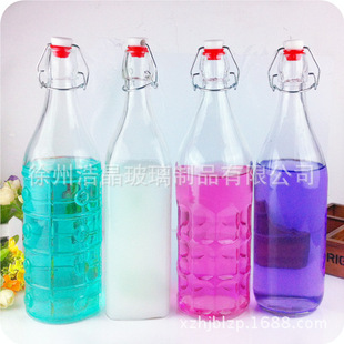 无铅玻璃酵素瓶子 果汁饮料瓶 红酒瓶 密封瓶 酵素桶厂家直销定做