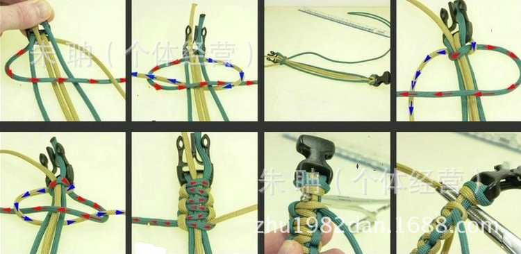 伞兵绳求生手链手环 七芯伞绳逃生绳子捆绑绳索手镯户外用品
