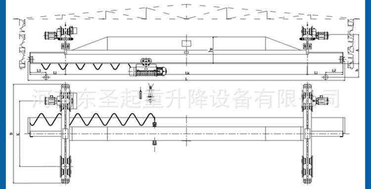 lx型电动单梁悬挂桥式起重机 10t/3-16m跨度电动单梁起重机