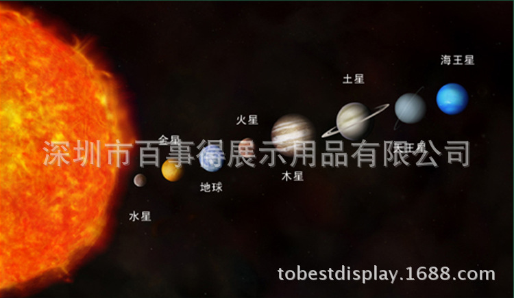 厂家定制亚克力八大行星展示教学球/有机玻璃海王星教学展示球