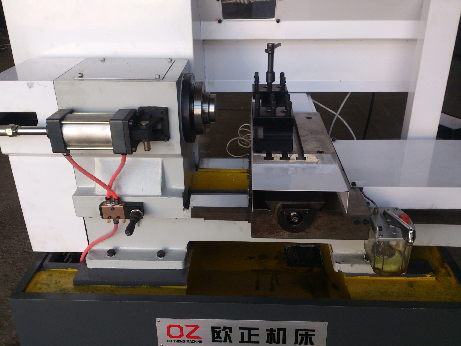 欧正机床0640 高精度硬轨数控仪表车床 小型半自动车床 气动