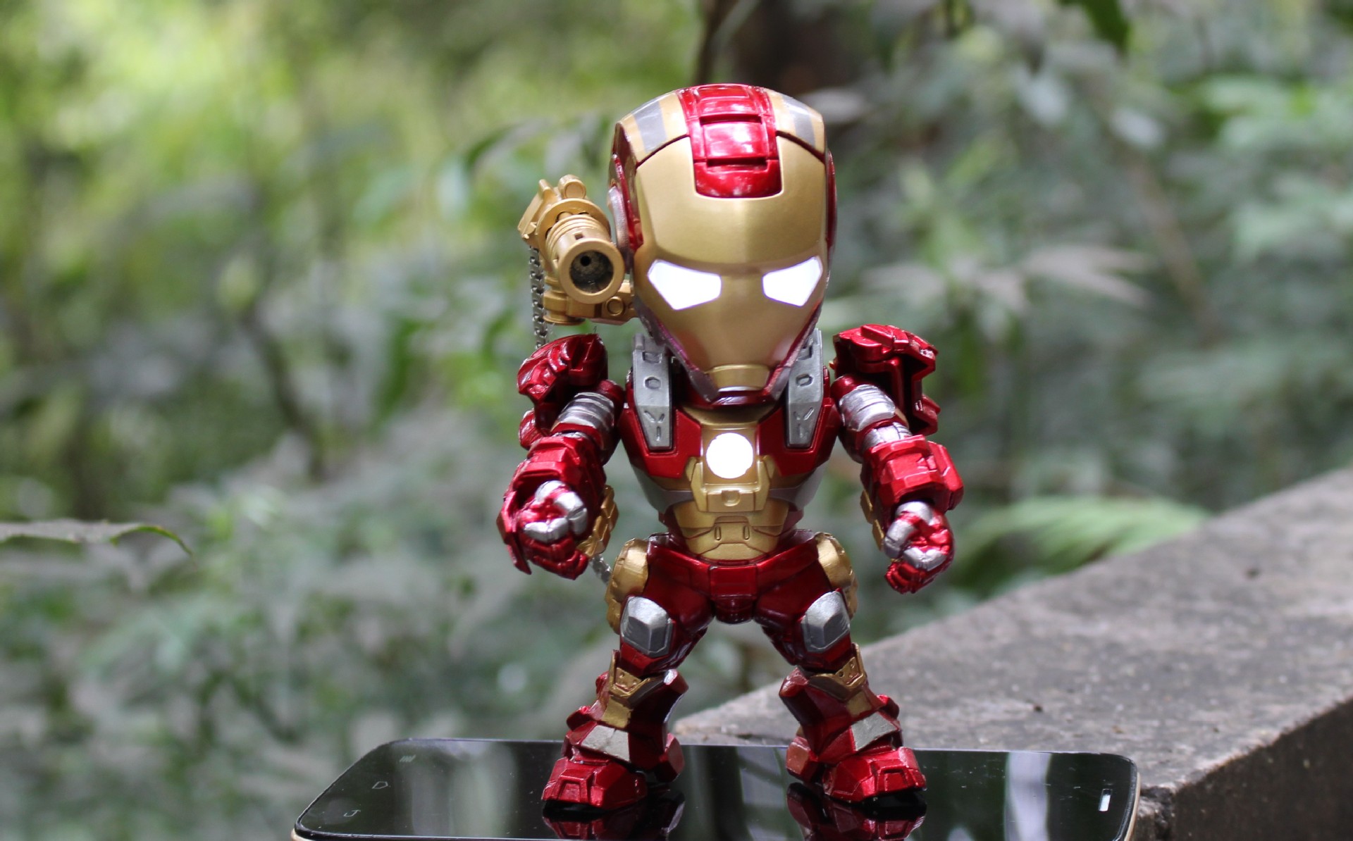 动漫批发 q版声控钢铁侠3 iron man mark iii mk4 q版手办图片_13