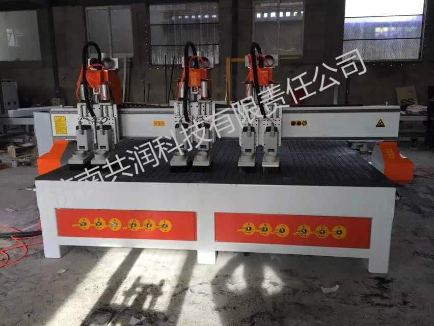 多头雕刻机 气动三工序雕刻机 木工雕刻机 多功能数控平雕浮雕