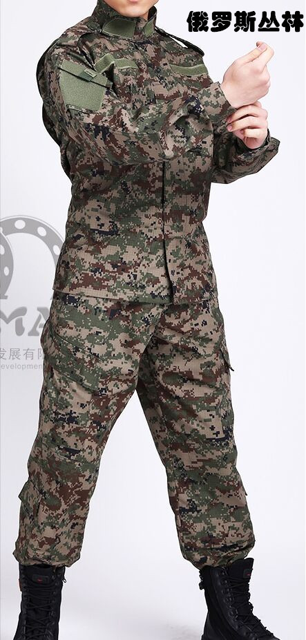 户外cs黑色套装男 野战特种兵作训服 野营登山服多口袋外军迷彩服