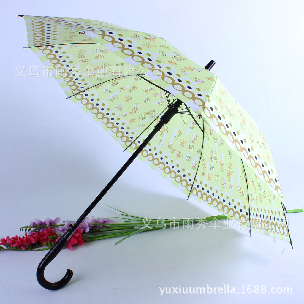 雨秀 花色直杆雨伞现货 批发