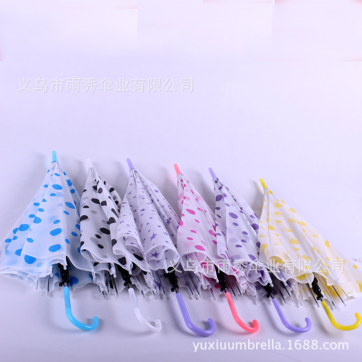 雨秀 圆点泡泡EVA 通明伞 环保伞 雨伞现货批发