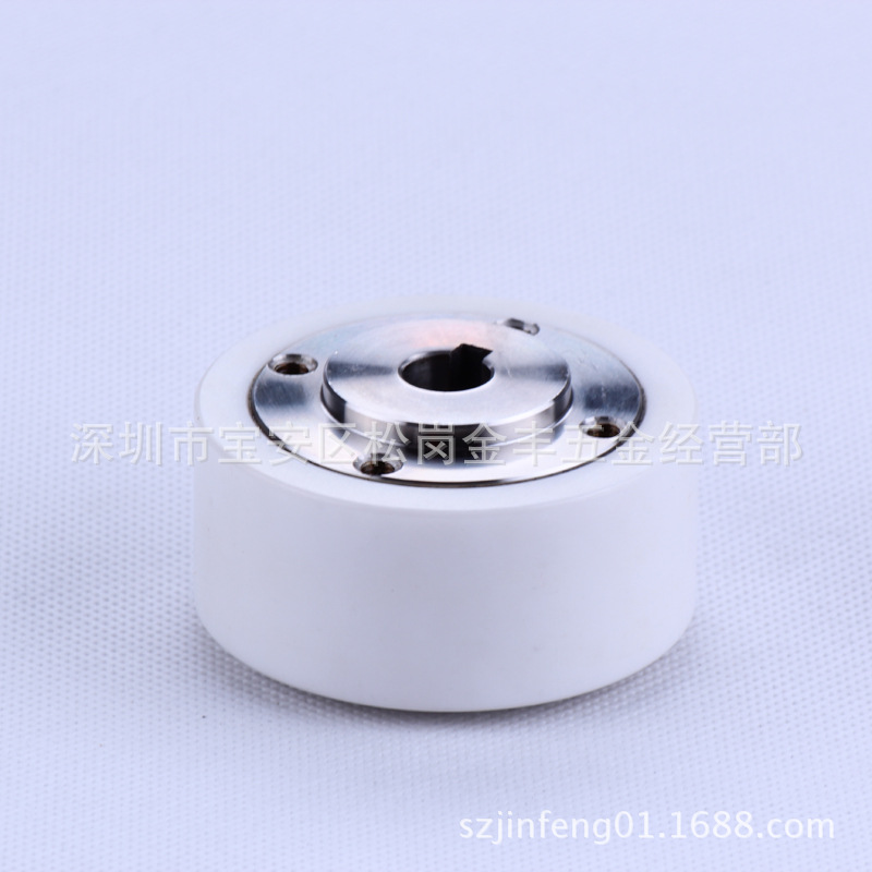 三菱机HA白陶瓷出线轮  品号：M406  尺寸：57-10