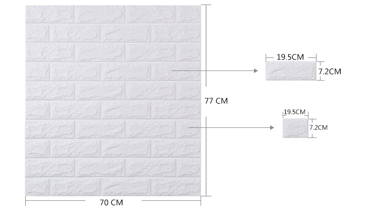 防水壁纸_砖纹3d立体墙贴墙贴画卧室防水壁纸