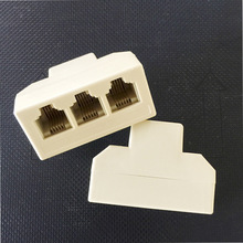 電話延長器一分三接線盒 四通RJ11 6P4C電話接線盒電話機轉接頭