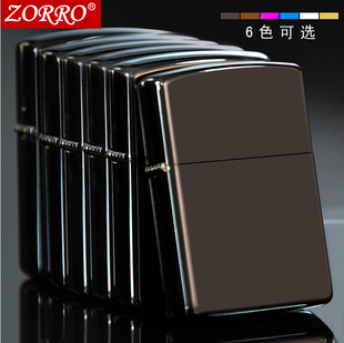 香港正品zorro佐羅煤油打火機黑冰 個性創意防風火機支持批量DIY