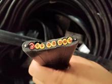 廠家現貨丁青兩邊帶鋼絲扁電纜 8*2.5  起重機行車用 現貨供應