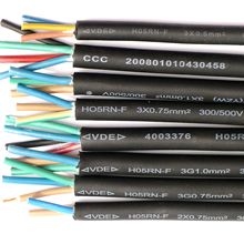 佛山廠家供應 歐規電源線 H05RN-F 三芯戶外橡膠線 VDE 白色 現貨