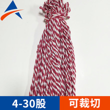 廠家定 制合股拖把紗 彩色並股拖把繩 藍白多色拖把線diy