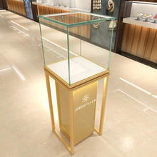 黃金玻璃展示櫃精品櫃台珠寶首飾展櫃樣品展示架櫥窗陳列櫃貨架
