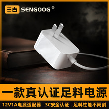 12v1a電源適配器監控美容儀3c認證開關電源GB4706小家電電源插頭