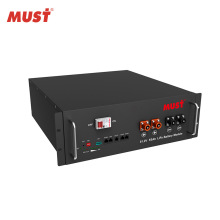 MUST美世樂光伏系統磷酸鐵鋰電池 51.2V50AH太陽能家用儲能鋰電池