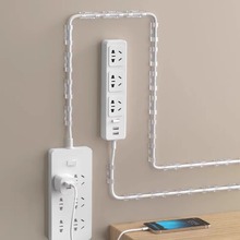 免打孔理線器電線固定器無痕自粘數據線收納網線走線牆面插排固定