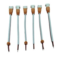 LED電源線2pin長度圖為100mm長公母一套