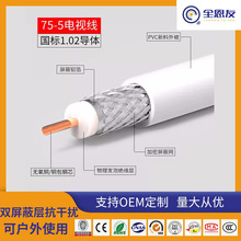 rg6閉路電視線家裝高清機頂盒射頻同軸線戶外模擬監控sywv75-5線