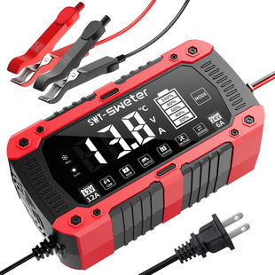 跨境新款12V12A24V6A 汽車摩托車電瓶充電器 LiFePO4 14.6V 29.2V