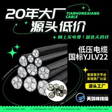 低壓電力電纜 低壓鋁芯電纜YJLV22 4*240+1*120防水地埋電線