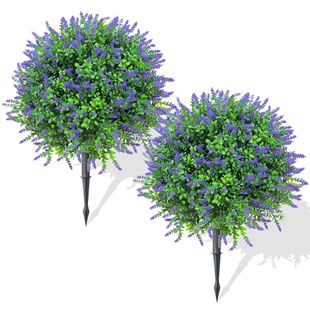 爆款仿真薰衣草植物可拆卸小地插逼真綠植室內外塑料假紫花裝飾品