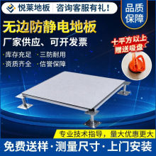 監控消防室防靜電地板 全鋼HPL無邊抗靜電活動地板磚定制直銷高架