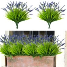 人造仿真薰衣草盆栽綠植家居客廳餐桌假花草裝飾戶外春草攝影道具