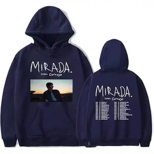 羳Wa2024 Tour mirada  Hooded Drawstring Bñl