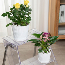 花盆 跨境電商專供北歐簡約桌面組合多肉月季盆加厚控根創意花盆