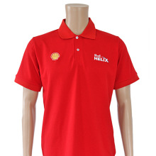 殼牌POLO衫定制logo定做刺綉高端商務工作服定做工作短袖定制