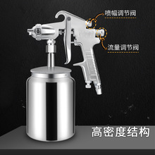 油漆噴漆槍W71/75/77/k3乳膠漆氣動噴槍汽車家具面漆修補氣泵噴壺