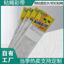 蒼蠅貼粘蠅紙粘蠅板粘蠅彩帶沾蠅蚊子滅蠅子神器捕捉器家用一掃光