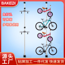 自行車頂天立地柱掛車架山地自行車停車架展示架公路車停放架