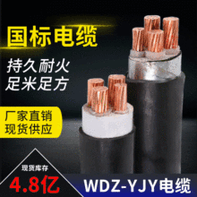 WDZCNYJY低煙無鹵345芯耐火純銅電線阻燃610162535平方電力電纜線