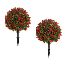 仿真植物玫瑰花地插樹，防紫外線 高品質人工插花手藝  婚慶