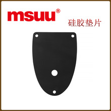 黑色防滑硅膠墊片 家具電器減震硅膠墊 單面背膠腳墊硅膠片