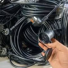 包郵定制新能源充電延長線 16A國標公母電源線中規電源插頭延長線