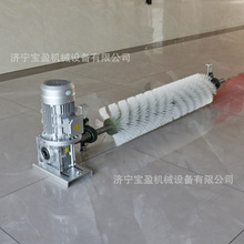 礦用皮帶清掃器滾刷800mm電動尼龍絲旋轉滾動刷輸送帶滾筒清掃器