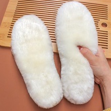 真羊毛鞋墊男女加厚透氣吸汗防臭皮毛一體羊毛墊加絨保暖鞋墊