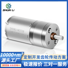 微型電機廠家直徑25MM12V攪拌機掃地機器人微型直流減速電機馬達