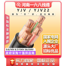 電纜線國標yjv電纜銅芯電力電纜低壓工程建設3芯6平方銅芯電纜線