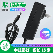 綠碩能poe充電電源 牆插式12V4A按摩器平衡車電源適配器可定|制
